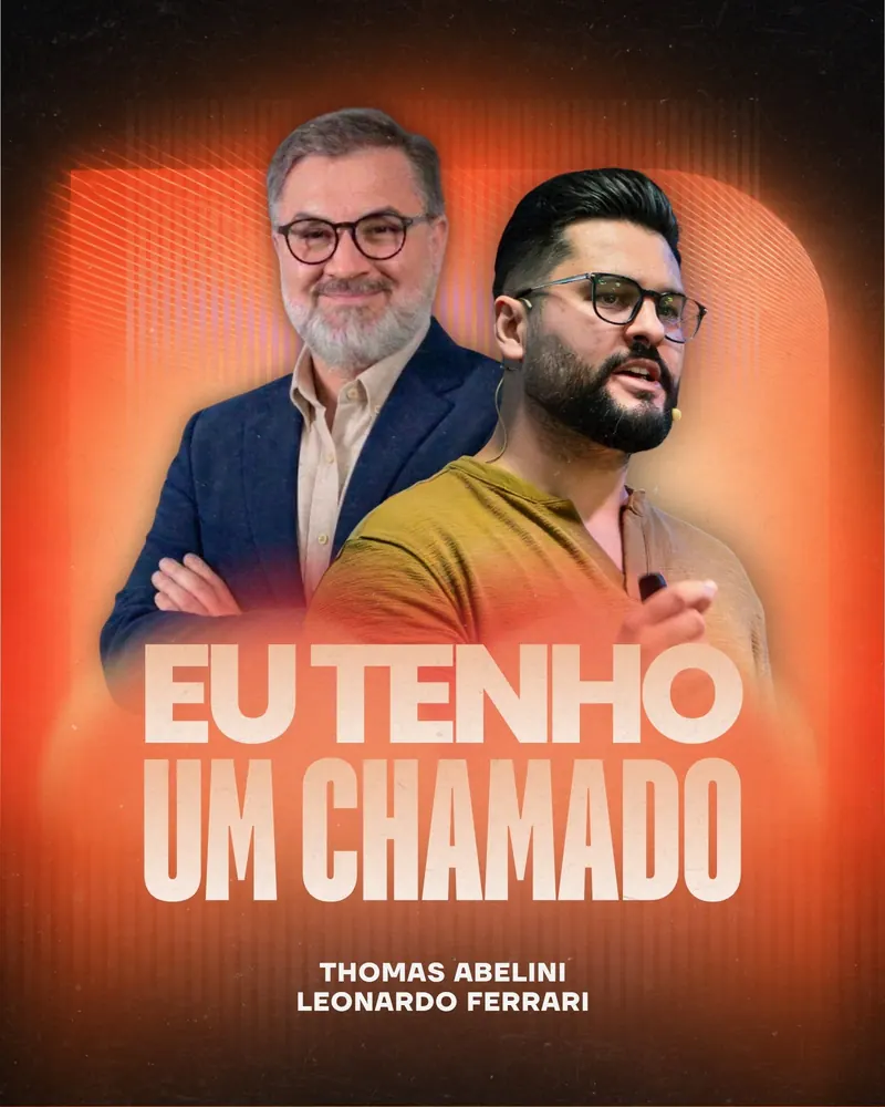 Grafica della diretta Eu Tenho Um Chamado con il Pastore Thomas Abelini e Leonardo Ferrari
